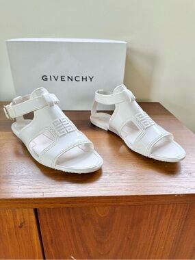 Givenchy White Plastic Sandals